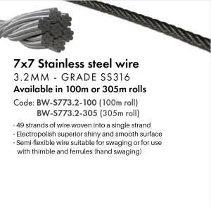 7x7 stainless steel breezewire
