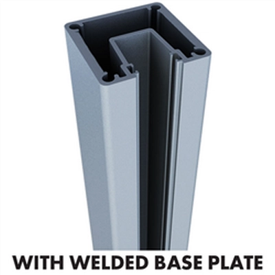 A50 Base Plated GLAZING POST - 1 Way