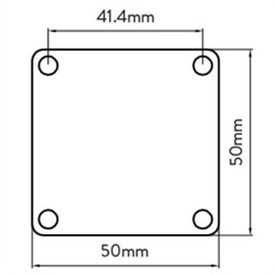 A50 GLAZING POST - Base Plate Packer (1mm)