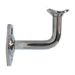 MOD50 Stainless Handrail Wall Support Fixed Curved