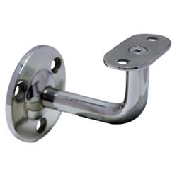 MOD50 Stainless Handrail Wall Support Fixed Flat