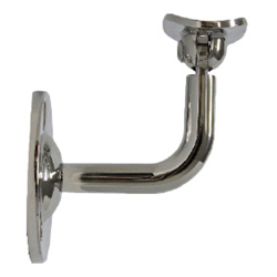 MOD50 Stainless Handrail Wall Support Swivel Curved